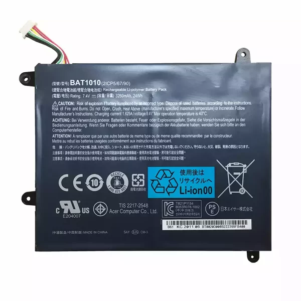 Genuine Tablet battery for ACER BAT-1010