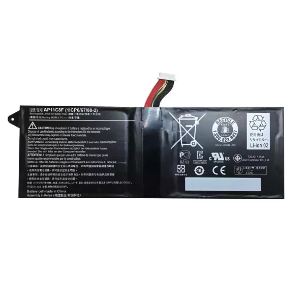 Genuine Tablet battery for ACER AP11C8F,AP11C3F