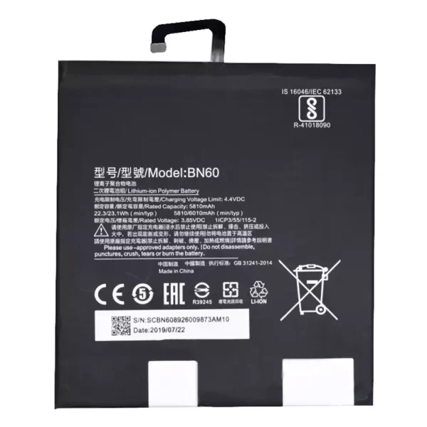 Genuine Tablet battery for XiaoMi BN60,Mipad 4