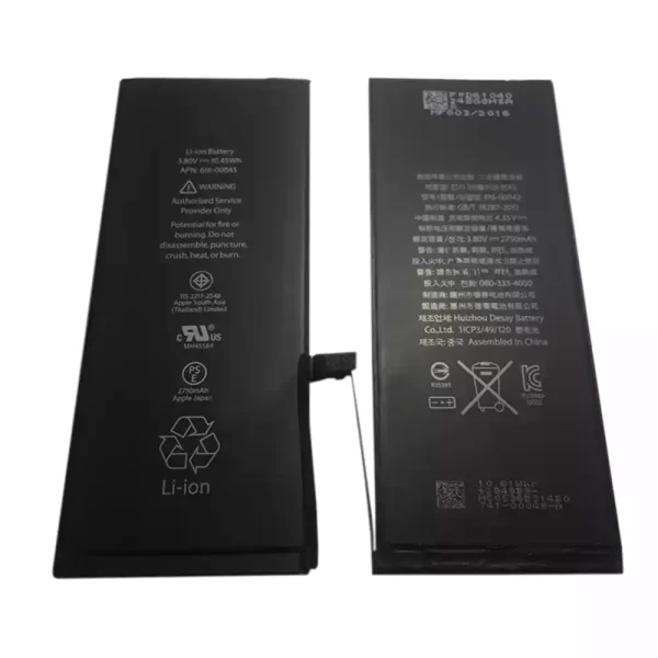 Genuine cell phone battery 616-00045 for iphone 6s plus
