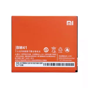 Genuine cell phone battery BM41 for Xiaomi Redmi 1S Hongmi 1S