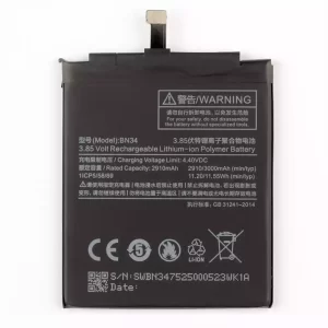Genuine cell phone battery BN34 for Xiaomi Redmi 5A