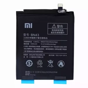 Genuine cell phone battery BN43 for Xiaomi Redmi Note 4X