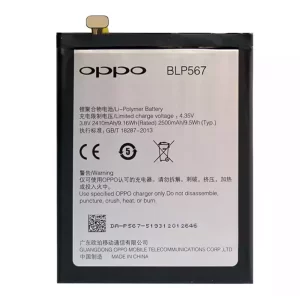 Genuine cell phone battery BLP567 for OPPO R8007,R829T,R1S
