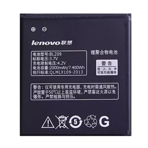 Genuine cell phone battery BL209 for LENOVO A788T,A820E,A760,A516,A378T,A398T,A706