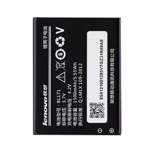 Genuine cell phone battery BL171 for LENOVO A356,A368,A370e,A376,A60,A65,A390T
