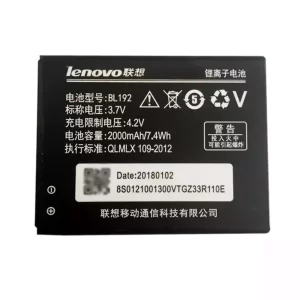 Genuine cell phone battery BL192 for LENOVO A505E,A560,A680,A590,A338T,A750,A388T