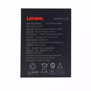 Genuine cell phone battery BL259 for LENOVO K32C30,K32C36,K5,K5Plus