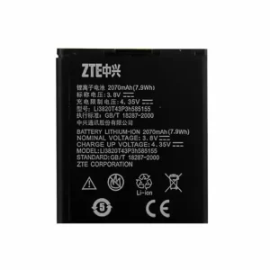 Genuine cell phone battery Li3820T43P3h585155 for ZTE N983,V983,U960E,Z998,Z930C,Z930L,N9510,N9511,Z796C