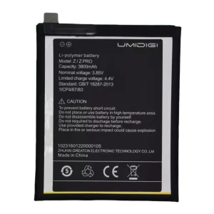 Genuine cell phone battery for UMIDIGI Z/ZPRO