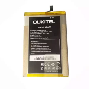 Genuine cell phone battery for OUKITEL K8000