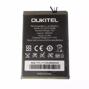 Genuine cell phone battery for OUKITEL K5