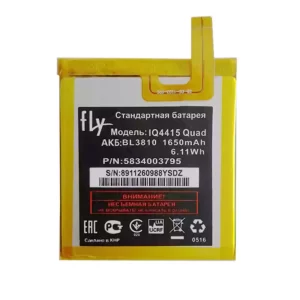 Genuine cell phone battery BL3810 for FLY IQ4415