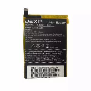 Genuine cell phone battery for DEXP Ixion ES650
