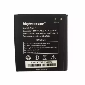 Genuine cell phone battery for Highscreen Zera F (Rev.S)