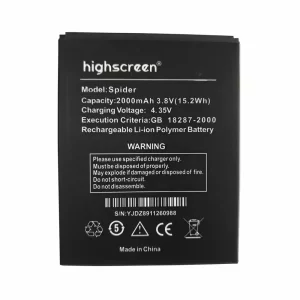 Genuine cell phone battery for Highscreen Spider