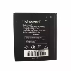 Genuine cell phone battery for Highscreen Zera S (Rev.s)