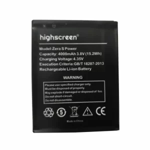 Genuine cell phone battery for Highscreen Zera S Power