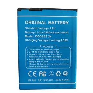 Genuine cell phone battery for DOOGEE X6