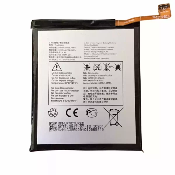 Genuine cell phone battery TLp038B1 for Alcatel