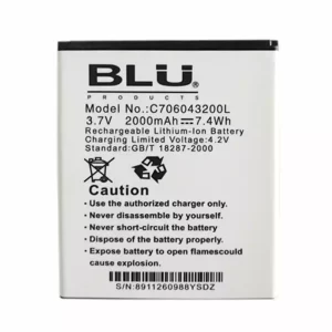 Genuine cell phone battery for BLU C706043200L