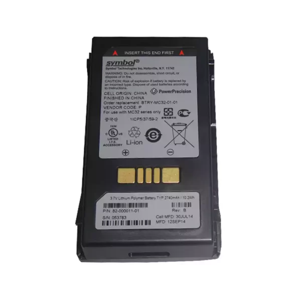 Genuine battery for Symbol 82-000011-01 82-00012-02,MC32,MC3200,MC32N0-R/G/S