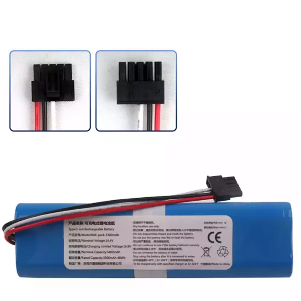 Replacement Battery For Robot Vacuum cleaner XiaoMi MIJIA STYTJ02YM,Haier JX37,Proscenic LDS M7 (3400mAh) - Image 2
