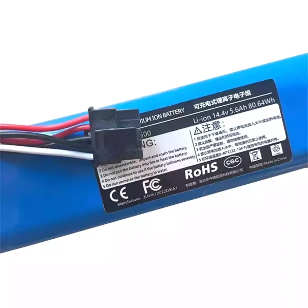 Replacement Battery For Robot Vacuum cleaner XiaoMi MIJIA Pro,2Pro,MJSTS1 (6800mAh) - Image 2