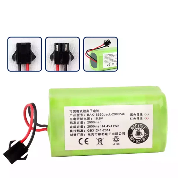 Replacement Battery For Robot Vacuum cleaner ECOVACS DS37 DS43 DO33 DO36 DO37