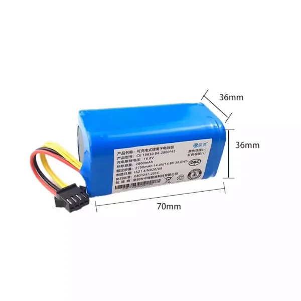 Replacement Battery For Robot Vacuum cleaner Haier TAB-M320C TAB-J3C5L SWR-T320S SWR-T350G SWR-QT35B SWR-J3500 - Image 2