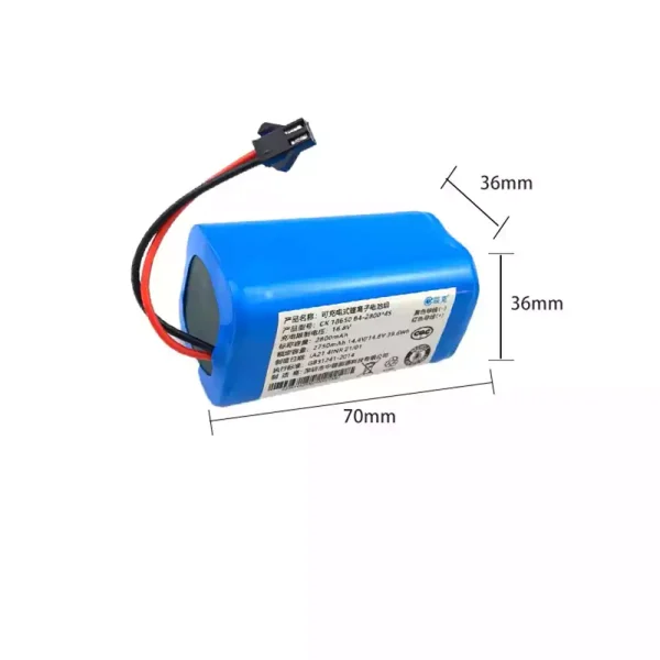 Replacement Battery For Robot Vacuum cleaner KLINSMANN KRV309 K185 K186 K187 - Image 2