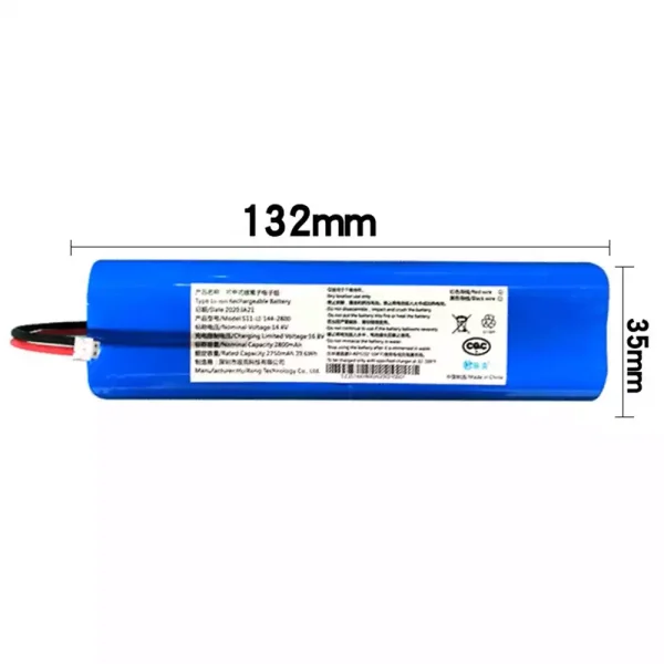 Replacement Battery For Robot Vacuum cleaner KLINSMANN KRV210 KRV310 KRV205A - Image 2