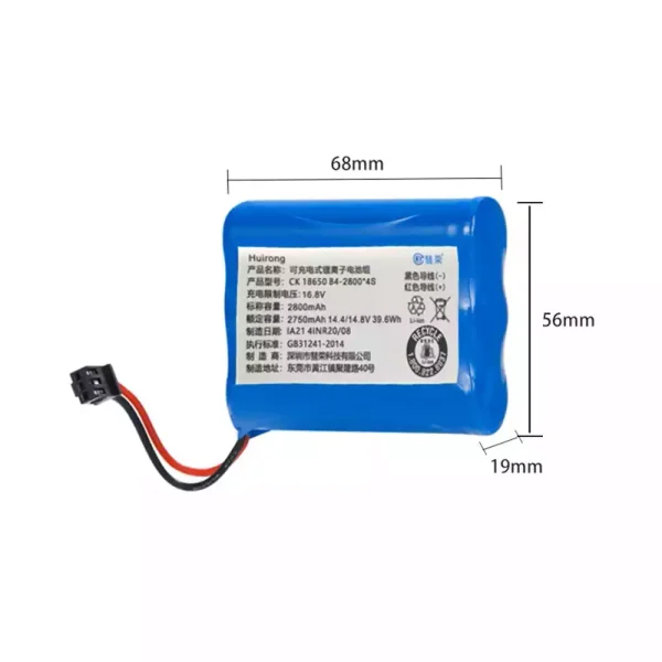 Replacement Battery For Robot Vacuum cleaner PUPPY V-M611A V-M611 V-M615 - Image 2