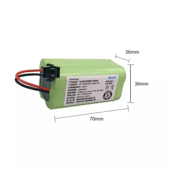 Replacement Battery For Robot Vacuum cleaner Uoni X6S Deebot N79 N79S DN622 - Image 2
