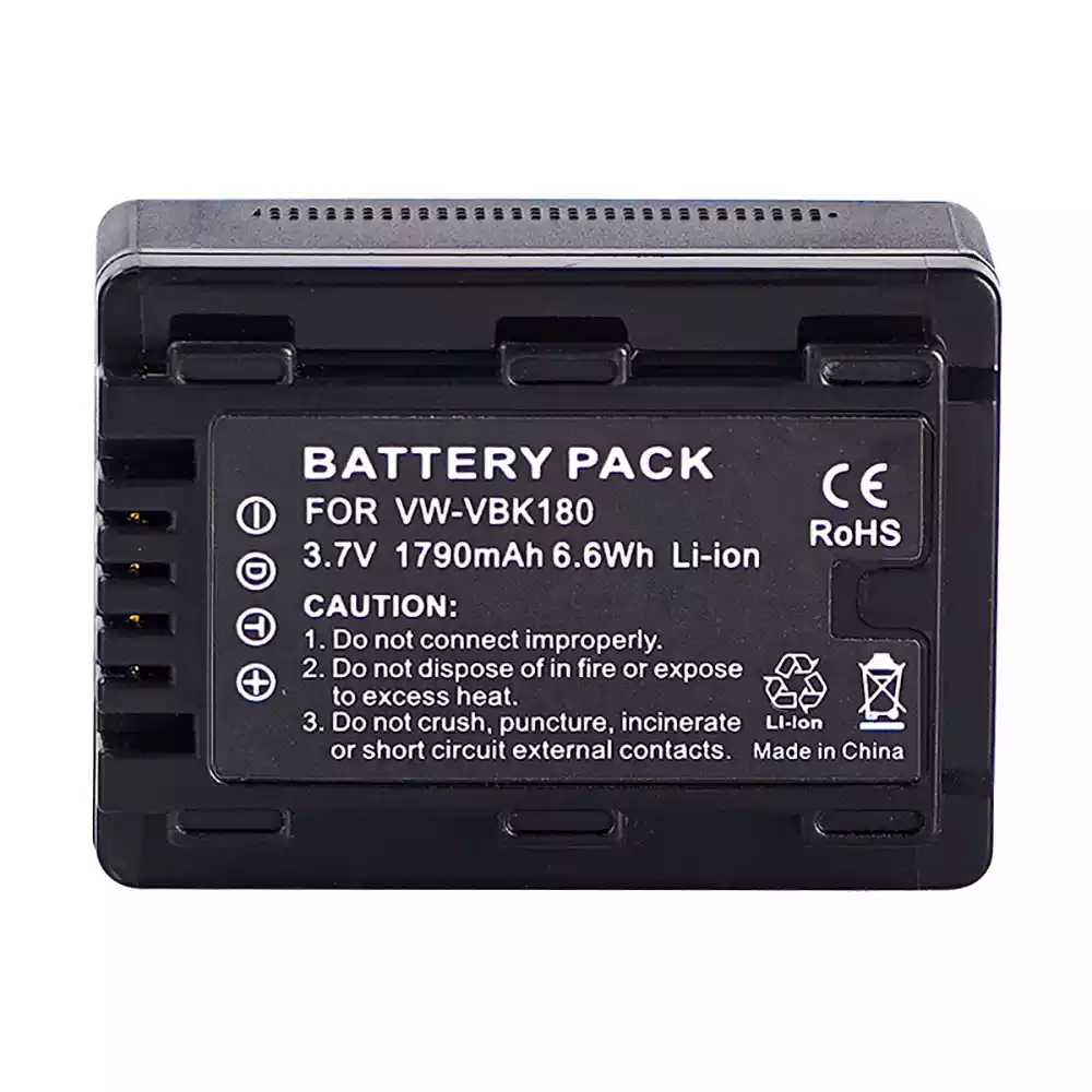 Replacement camera battery for PANASONIC VW-VBK180 VW-VBL090