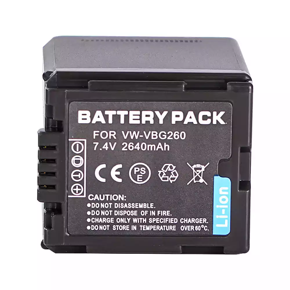 Replacement camera battery for PANASONIC VW-VBG260