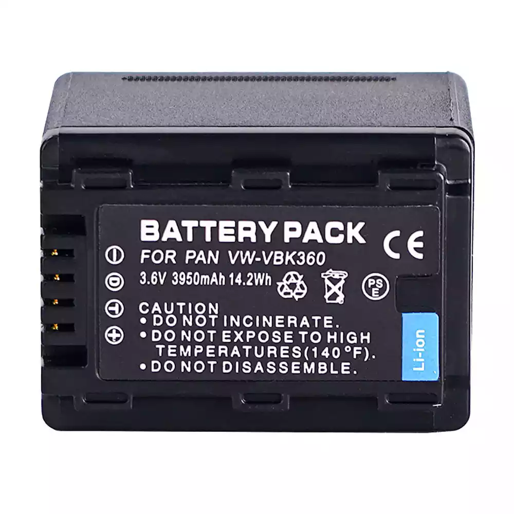 Replacement camera battery for PANASONIC VW-VBK360