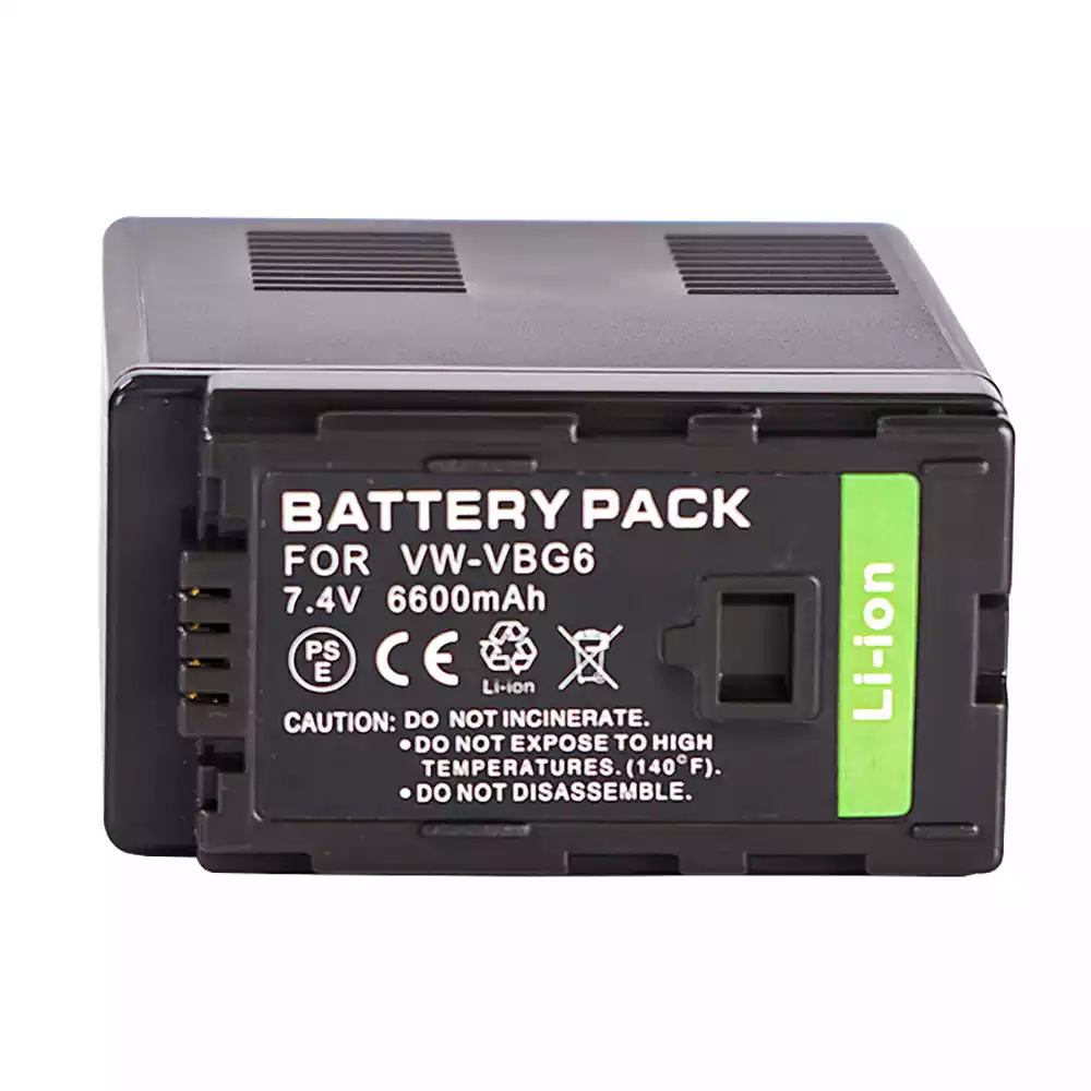 Replacement camera battery for PANASONIC VW-VBG6