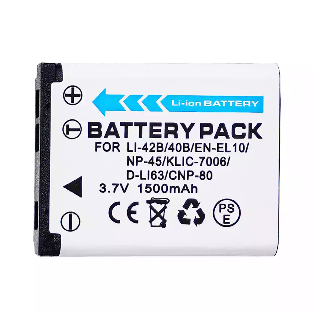 Replacement camera battery for PENTAX Optio L36 Optio L40 Optio LS465 Optio LS1000