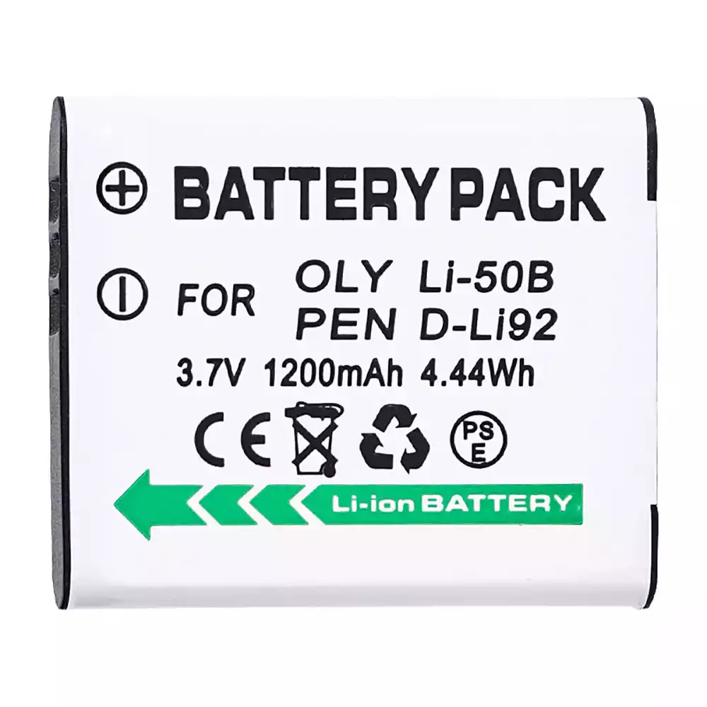 Replacement camera battery for Pentax D-LI92