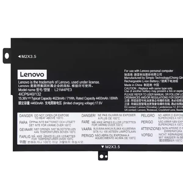 Genuine laptop battery for Lenovo L21M4PE3 L21L4PE3 - Image 3