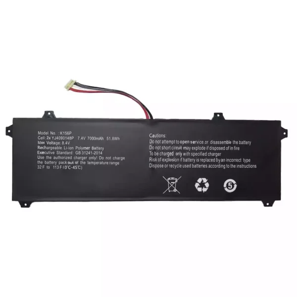 Genuine laptop battery for K156P,YJ4090149P