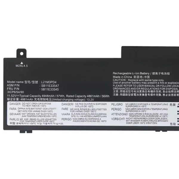 Genuine laptop battery for LENOVO L21M3PD4 - Image 3