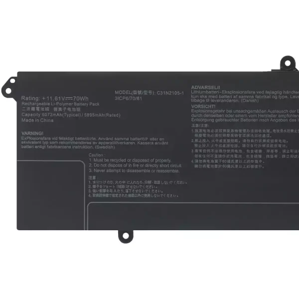 Genuine laptop battery for ASUS C31N2105-1 - Image 3