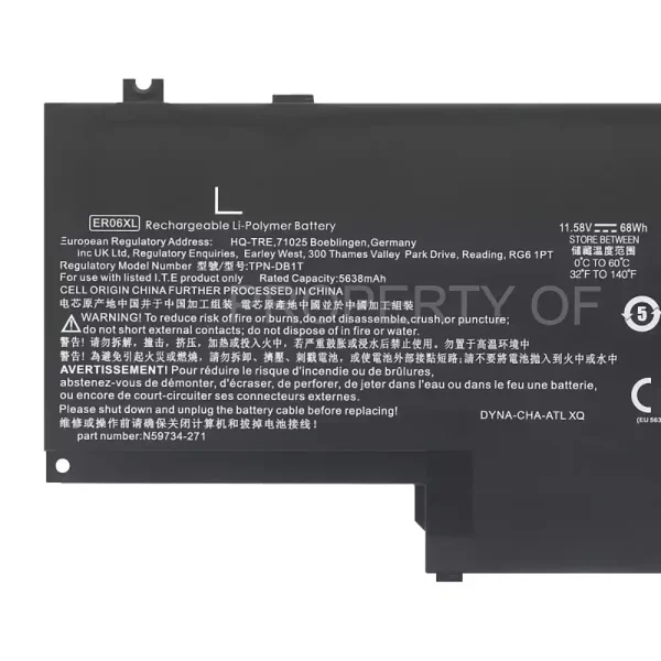 Genuine laptop battery for HP ER06XL TPN-DB1T - Image 3