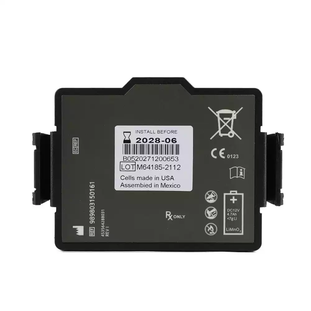 Replacement battery for Philips HeartStart FR3 AED 989803150161 453564594921