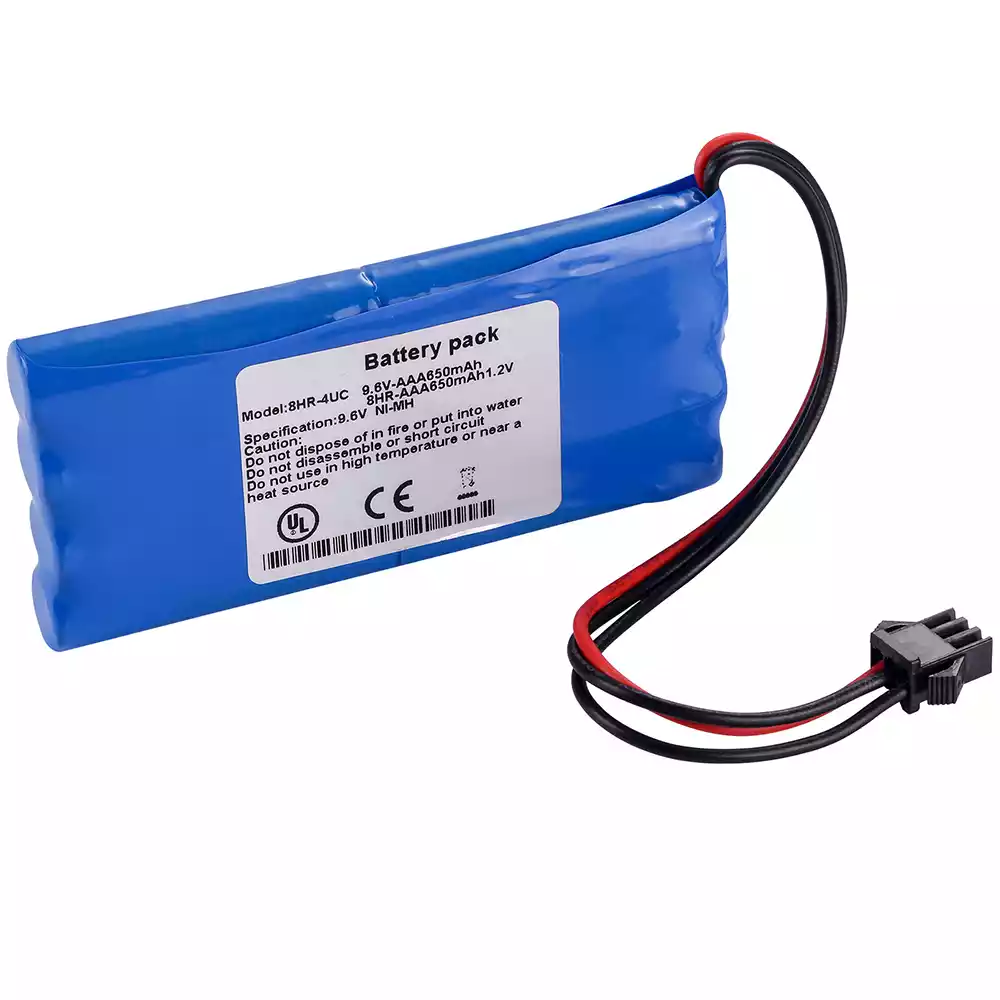 Replacement battery for 8HR-4UC 9.6V-AAA650MAH 8HR-AAA650mah1.2V