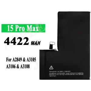 Genuine cell phone battery A3121 for iPhone 15 pro max