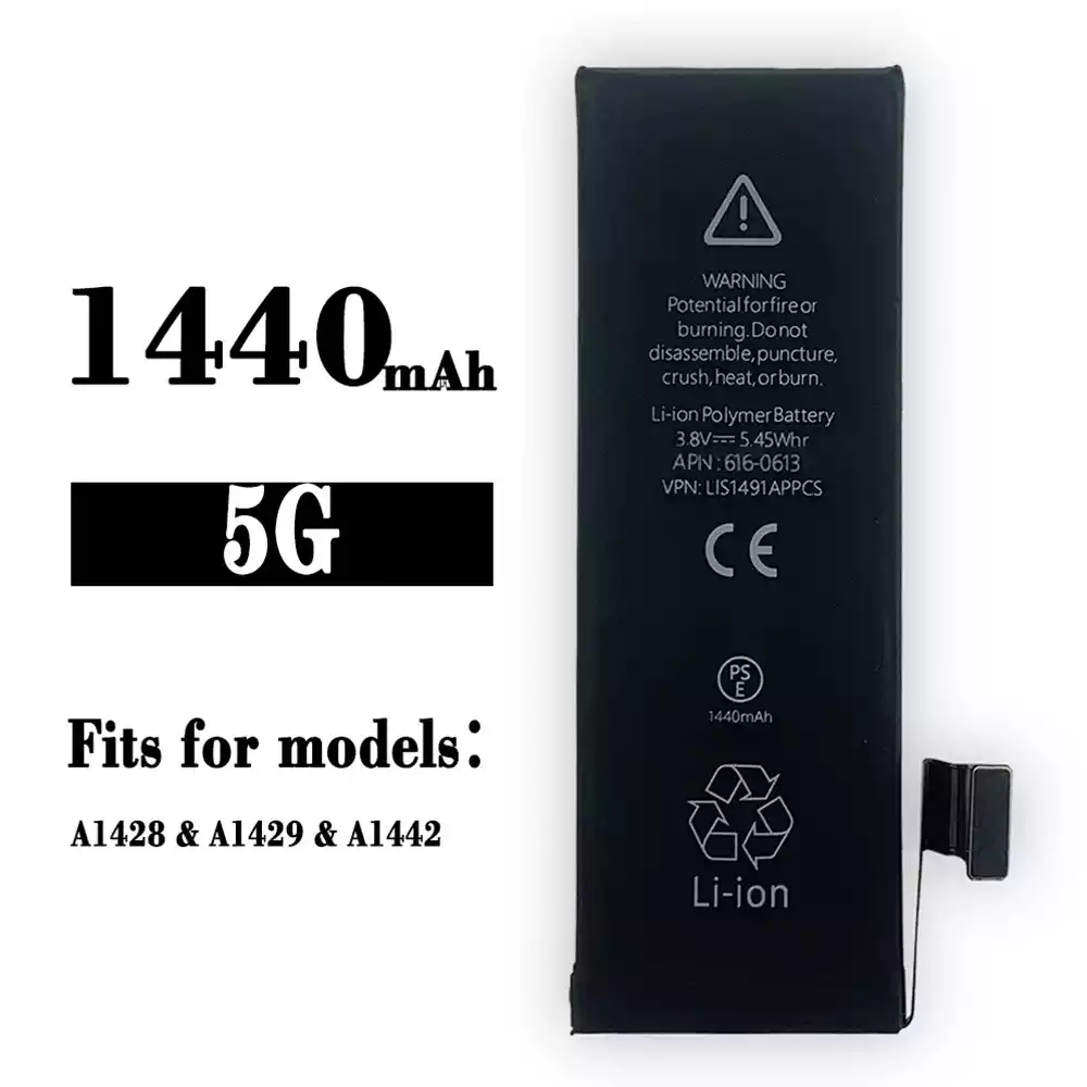 Genuine cell phone battery LIS1491APPCS for iPhone 5G/ A1428/A1429/A1442