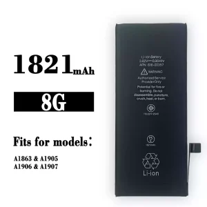 Genuine cell phone battery 616-00357 for iPhone 8G/A1863/A1905/A1906/A1907